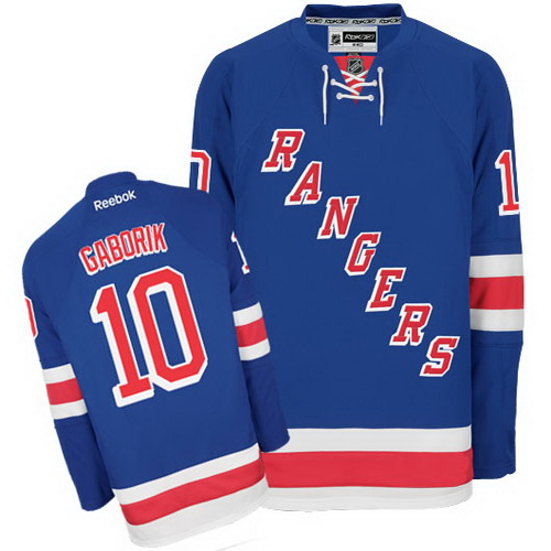 Designer New York Rangers 10 Marian Gaborik Blue NHL Hockey Jersey